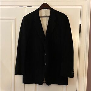 Classic and Beautiful Vintage Suede Black Blazer